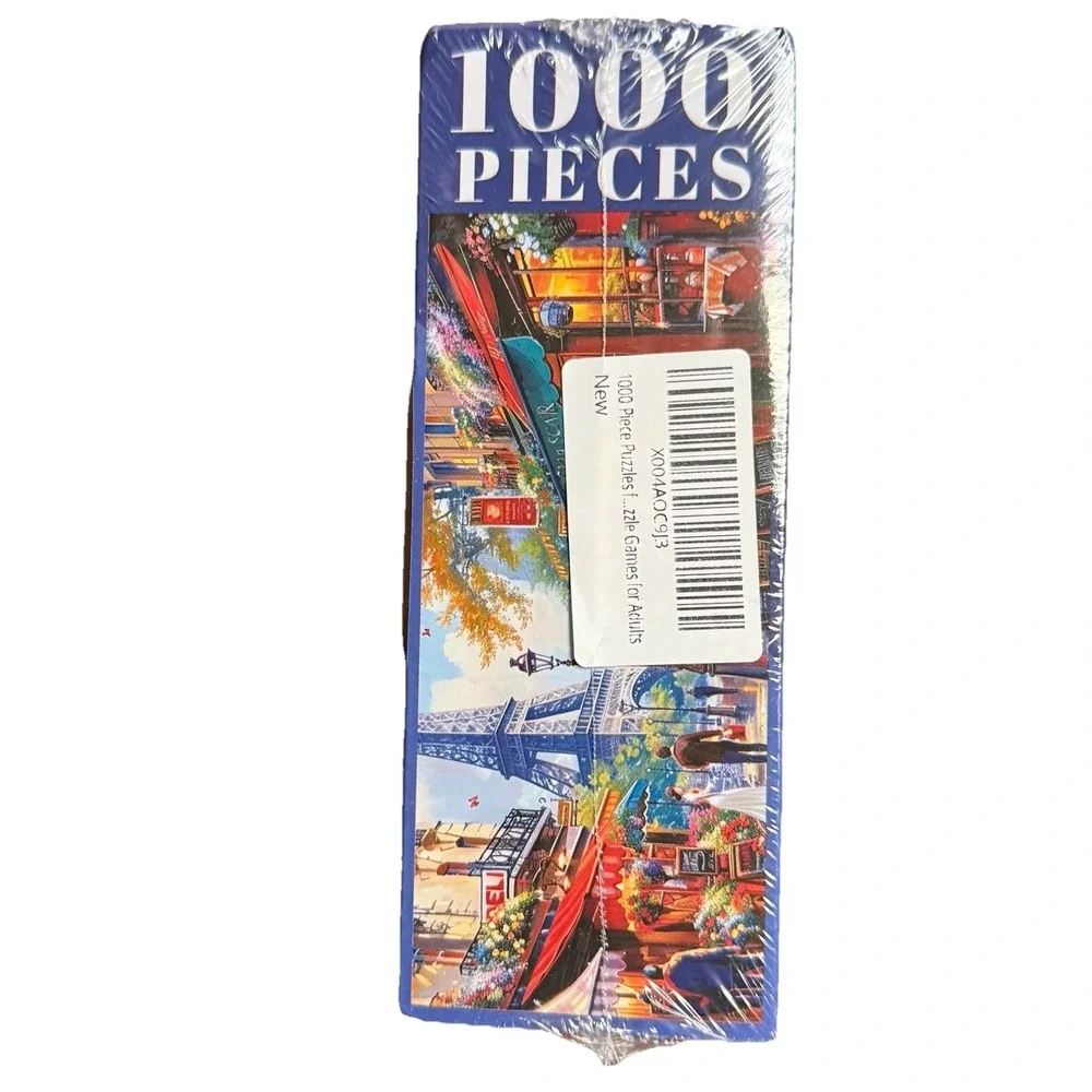 1000 Piece Jigsaw Puzzle 28x20Eiffel Tower, Paris, France Sealed Still, Unopened